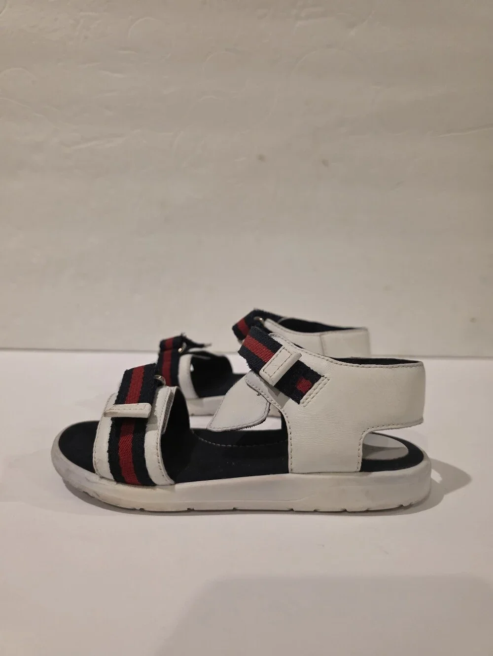 Gucci Kids Web Stripe Strap Leather Sandals​Details​